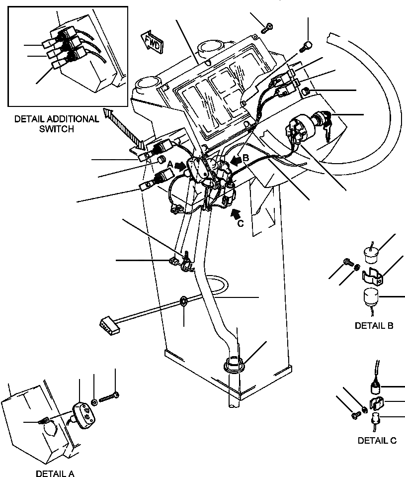 Схема запчастей Komatsu WA500-1LC - FIG. E-A ЭЛЕКТРИКА - ПАНЕЛЬ ПРИБОРОВ ЭЛЕКТРИКА