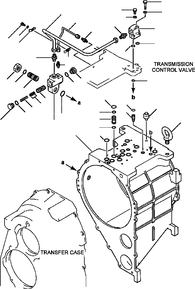 Схема запчастей Komatsu WA500-1LC - FIG. F-A ТРАНСМИССИЯ - КОРПУС СИЛОВАЯ ПЕРЕДАЧА И КОНЕЧНАЯ ПЕРЕДАЧА