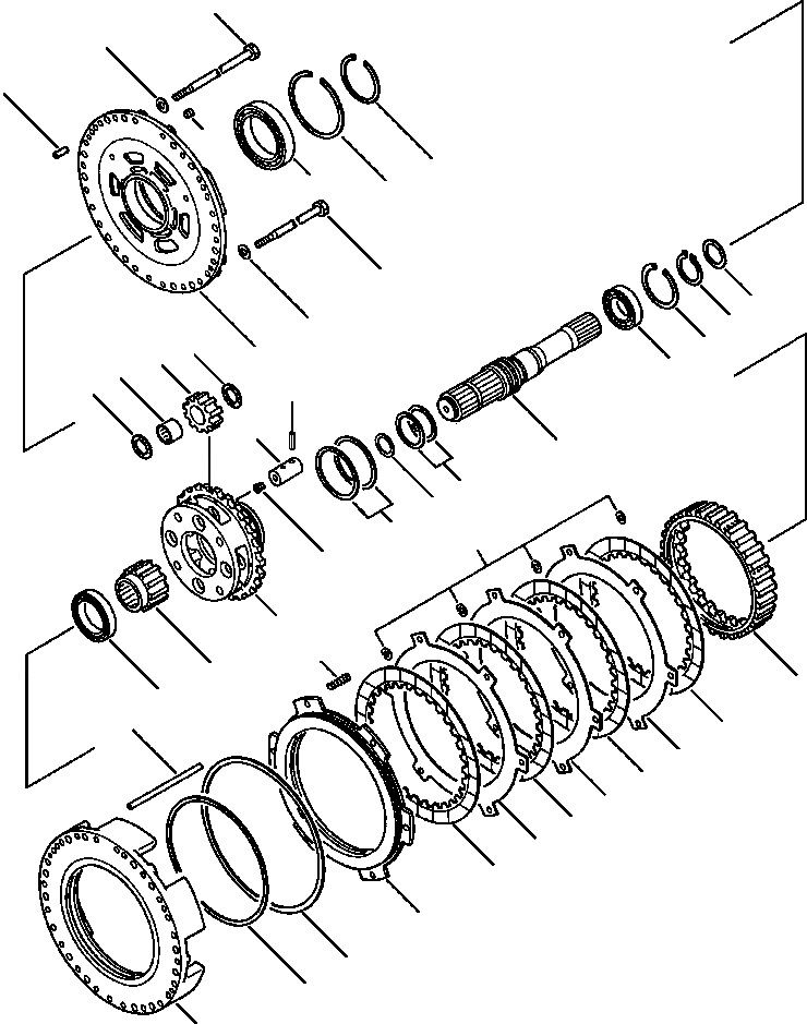 Схема запчастей Komatsu WA500-1LC - FIG. F-A ТРАНСМИССИЯ - РЕВЕРС МУФТА СИЛОВАЯ ПЕРЕДАЧА И КОНЕЧНАЯ ПЕРЕДАЧА