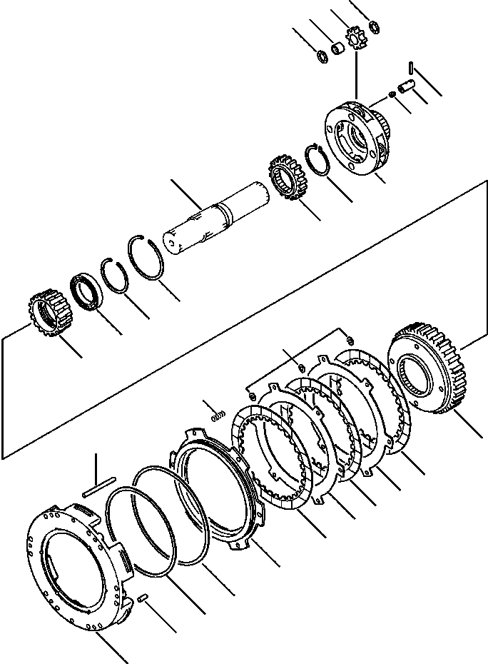 Схема запчастей Komatsu WA500-1LC - FIG. F-A ТРАНСМИССИЯ - THIRD МУФТА СИЛОВАЯ ПЕРЕДАЧА И КОНЕЧНАЯ ПЕРЕДАЧА