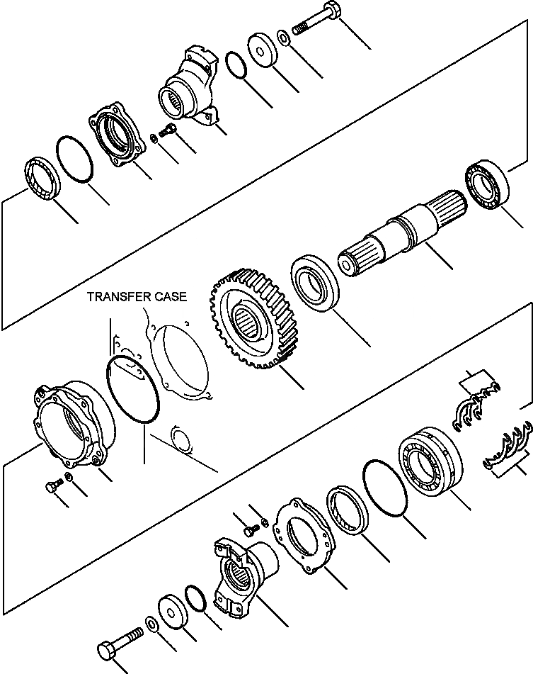 Схема запчастей Komatsu WA500-1LC - FIG. F-9A ТРАНСМИССИЯ - КОРПУС ПЕРЕДАЧИ - НИЖН. ВЫХОД ПРИВОДS И ВАЛ СИЛОВАЯ ПЕРЕДАЧА И КОНЕЧНАЯ ПЕРЕДАЧА
