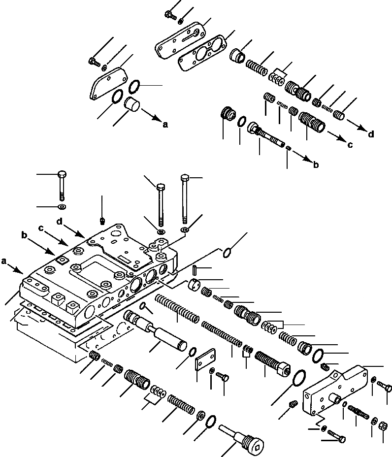 Схема запчастей Komatsu WA500-1LC - FIG. F-A ТРАНСМИССИЯ - ВЕРХН. УПРАВЛЯЮЩ. КЛАПАН СИЛОВАЯ ПЕРЕДАЧА И КОНЕЧНАЯ ПЕРЕДАЧА