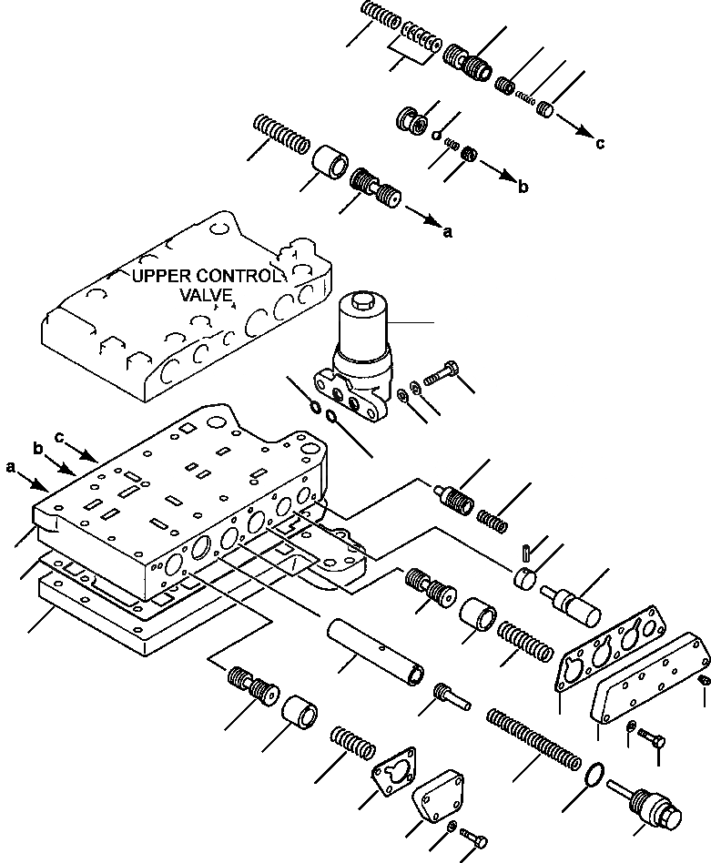 Схема запчастей Komatsu WA500-1LC - FIG. F-A ТРАНСМИССИЯ - НИЖН. УПРАВЛЯЮЩ. КЛАПАН СИЛОВАЯ ПЕРЕДАЧА И КОНЕЧНАЯ ПЕРЕДАЧА
