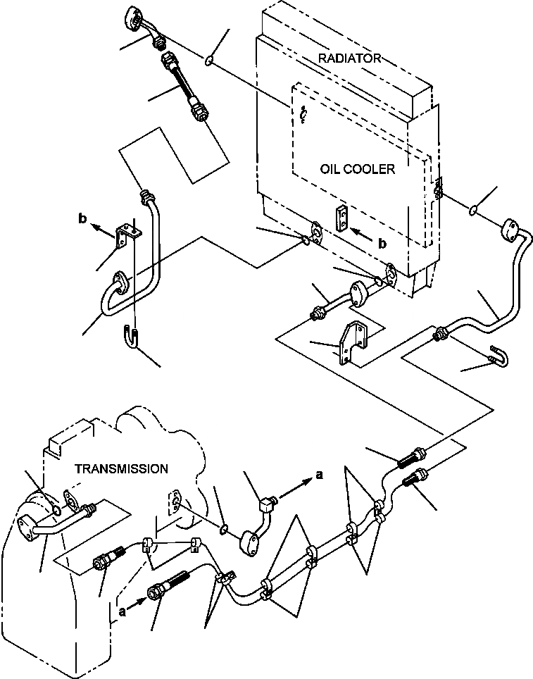 Схема запчастей Komatsu WA500-1LC - FIG. F7-A ГИДРОЛИНИЯ ТРАНСМИССИИ - ГИДРОТРАНСФОРМАТОР - МАСЛООХЛАДИТЕЛЬ И ТРАНСМИССИЯ СИЛОВАЯ ПЕРЕДАЧА И КОНЕЧНАЯ ПЕРЕДАЧА