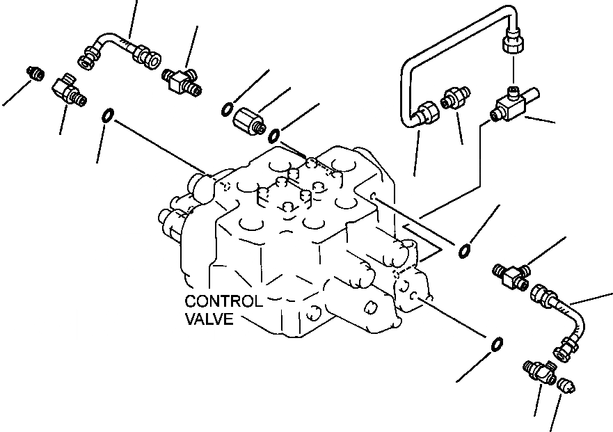 Схема запчастей Komatsu WA500-1LC - FIG. H-A TWO-СЕКЦ. УПРАВЛЯЮЩ. КЛАПАН - ТРУБКА И ШЛАНГИ СОЕДИН-ЕS ГИДРАВЛИКА