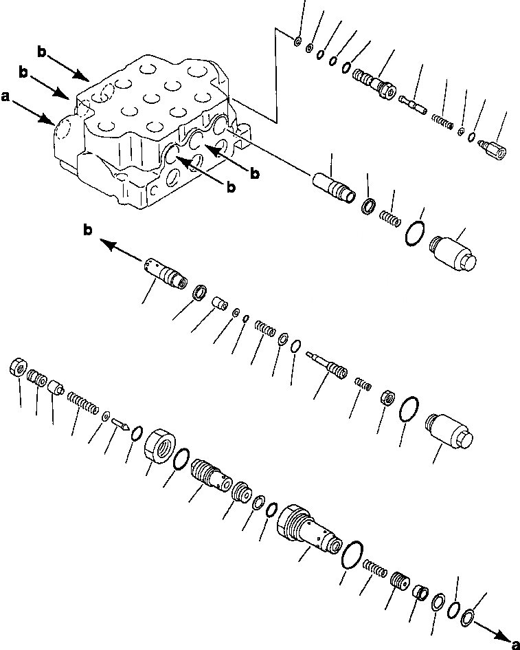 Схема запчастей Komatsu WA500-1LC - FIG. H-A THREE-СЕКЦ. УПРАВЛЯЮЩ. КЛАПАН - RELIEF, ВСАСЫАЮЩИЙ КЛАПАН БЕЗОПАСНОСТИS ГИДРАВЛИКА