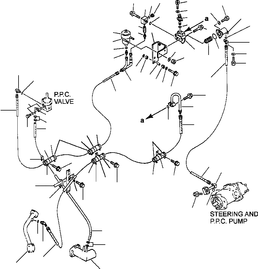 Схема запчастей Komatsu WA500-1LC - FIG. H-A ГИДРОЛИНИЯ - АККУМУЛЯТОР - ГЛАВН. PRESSURE УПРАВЛЯЮЩ. КЛАПАН И ГЛАВН. PRESSURE УПРАВЛ-Е НАСОС ГИДРАВЛИКА