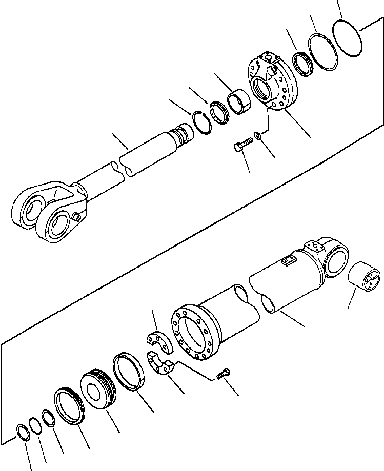 Схема запчастей Komatsu WA500-1LC - FIG. H-A ГИДРОЦИЛИНДР ПОДЪЕМА ГИДРАВЛИКА