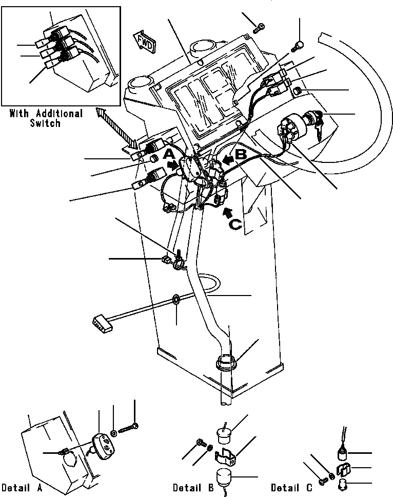 Схема запчастей Komatsu WA500-1LE - ЭЛЕКТРИКА ПАНЕЛЬ ПРИБОРОВ КОМПОНЕНТЫ ДВИГАТЕЛЯ & ЭЛЕКТРИКА
