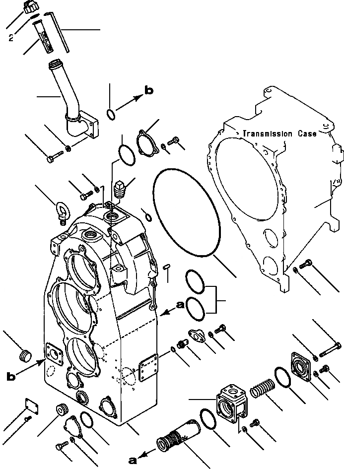 Схема запчастей Komatsu WA500-1LE - ТРАНСМИССИЯ КОРПУС ПЕРЕДАЧИ ГИДРОТРАНСФОРМАТОР И ТРАНСМИССИЯ