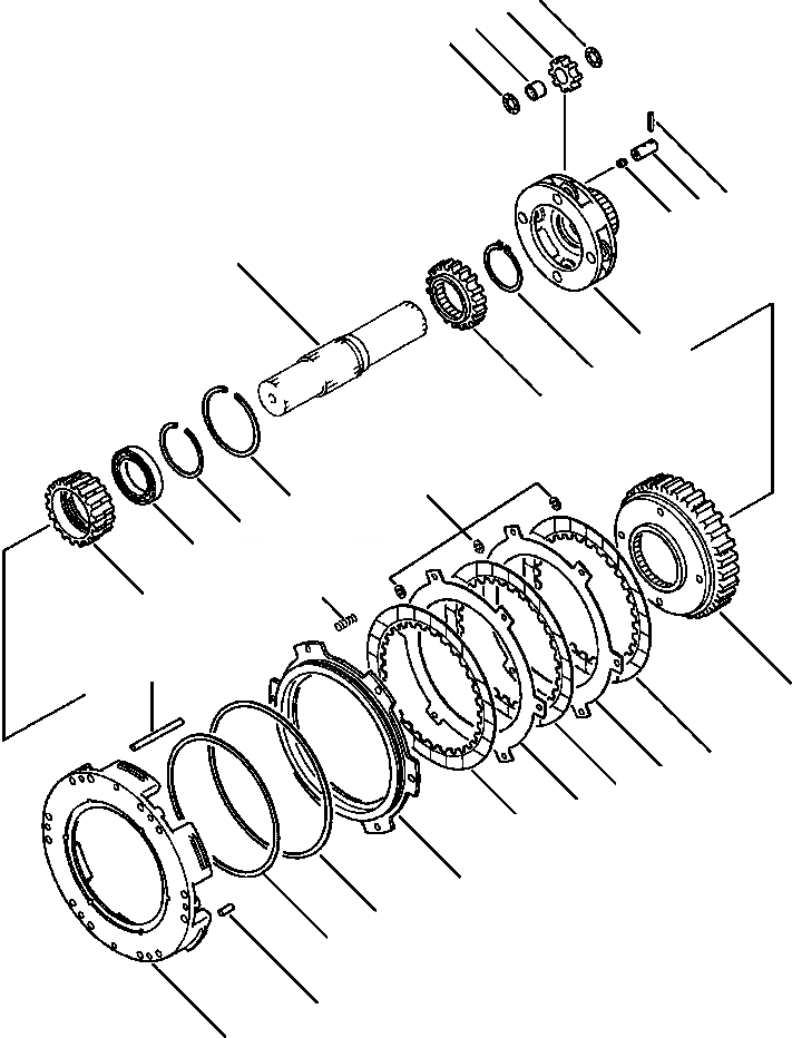 Схема запчастей Komatsu WA500-1LE - ТРАНСМИССИЯ 3 МУФТА ГИДРОТРАНСФОРМАТОР И ТРАНСМИССИЯ