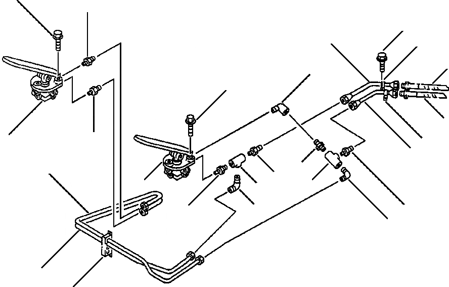 Схема запчастей Komatsu WA500-1LE - ВОЗДУХОВОД СУХ. БАКS - КЛАПАН ПЕДАЛИS (/) ВЕДУЩ. ВАЛ