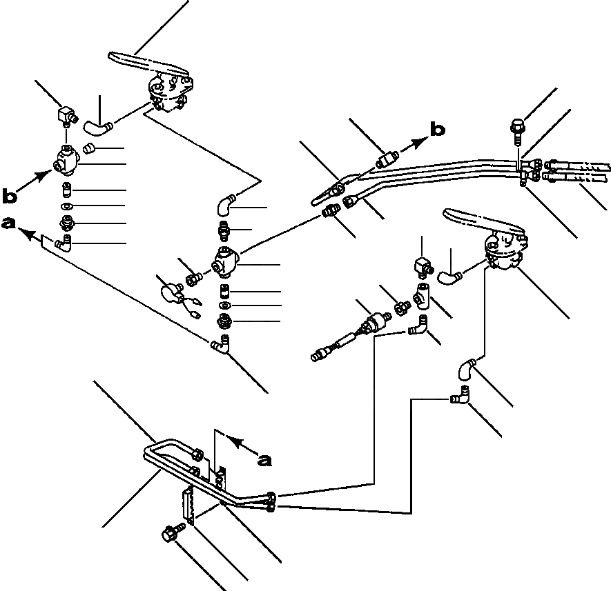 Схема запчастей Komatsu WA500-1LE - ВОЗДУХОВОД КЛАПАН ПЕДАЛИS - ТОРМОЗ. КАМЕРАS (/) ВЕДУЩ. ВАЛ