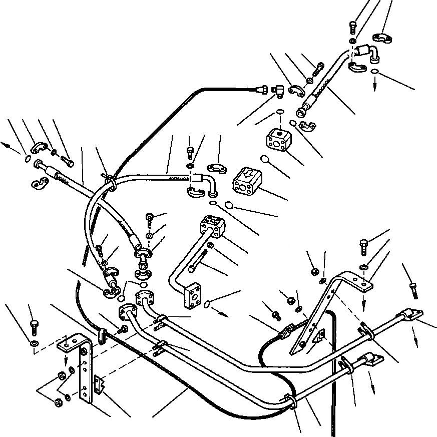 Схема запчастей Komatsu WA500-1LE - GROUND ПРИВОДN ГИДРАВЛИКА РУЛ. УПРАВЛЕНИЯ (/) РУЛЕВ. УПРАВЛЕНИЕ СИСТЕМА УПРАВЛЕНИЯ