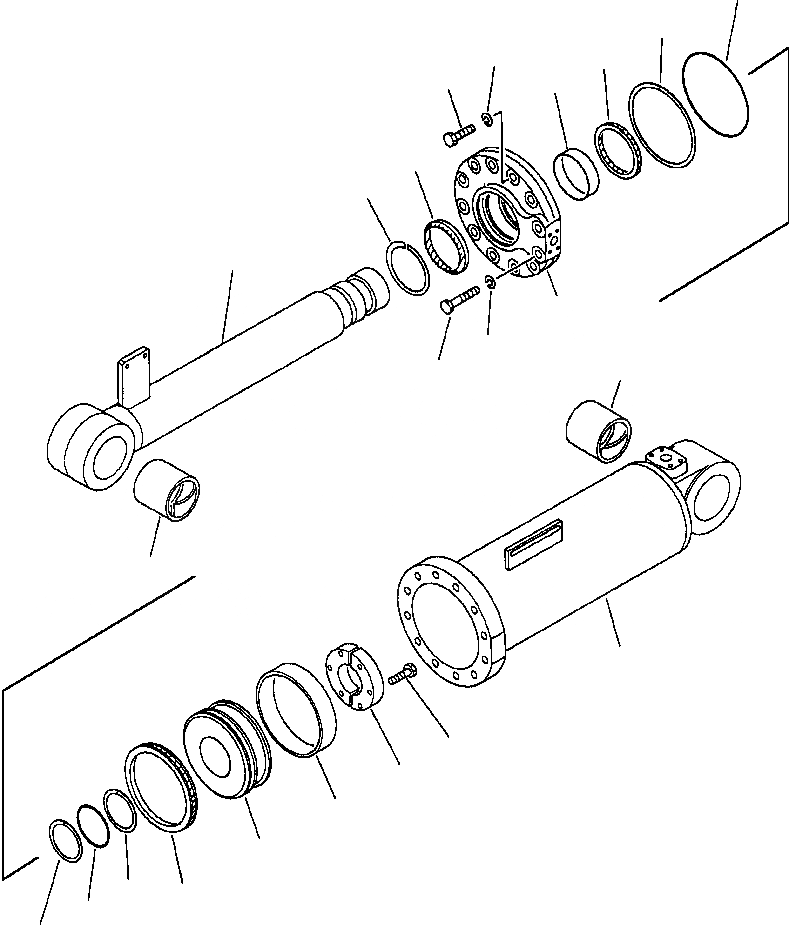 Схема запчастей Komatsu WA500-1LE - ГИДРОЦИЛИНДР КОВША (ДЛЯ БОЛЬШ. КОВША) УПРАВЛ-Е РАБОЧИМ ОБОРУДОВАНИЕМ