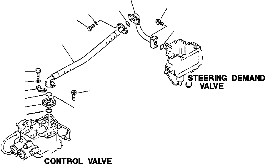 Схема запчастей Komatsu WA500-1LE - ГИДРОЛИНИЯ УПРАВЛЯЮЩ. КЛАПАН - РУЛЕВ. УПРАВЛЕНИЕ ЗАПРАШИВАЮЩ. КЛАПАН УПРАВЛ-Е РАБОЧИМ ОБОРУДОВАНИЕМ