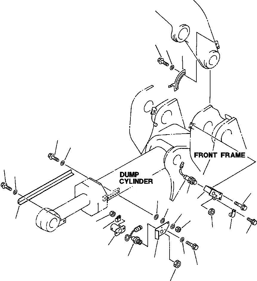 Схема запчастей Komatsu WA500-1LE - СТРЕЛА-KICK OUT И КОВШ ПОЗИЦИОНЕР УПРАВЛ-Е РАБОЧИМ ОБОРУДОВАНИЕМ