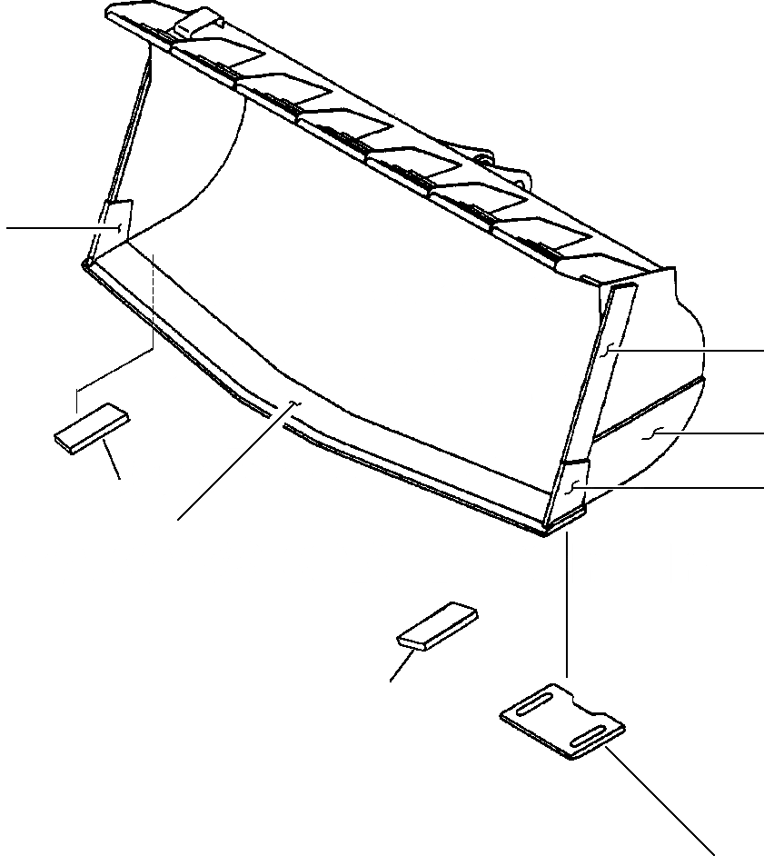 Схема запчастей Komatsu WA500-1LE - V-ОБРАЗН ROCK КОВШ . Mю (. YDю) РАБОЧЕЕ ОБОРУДОВАНИЕ