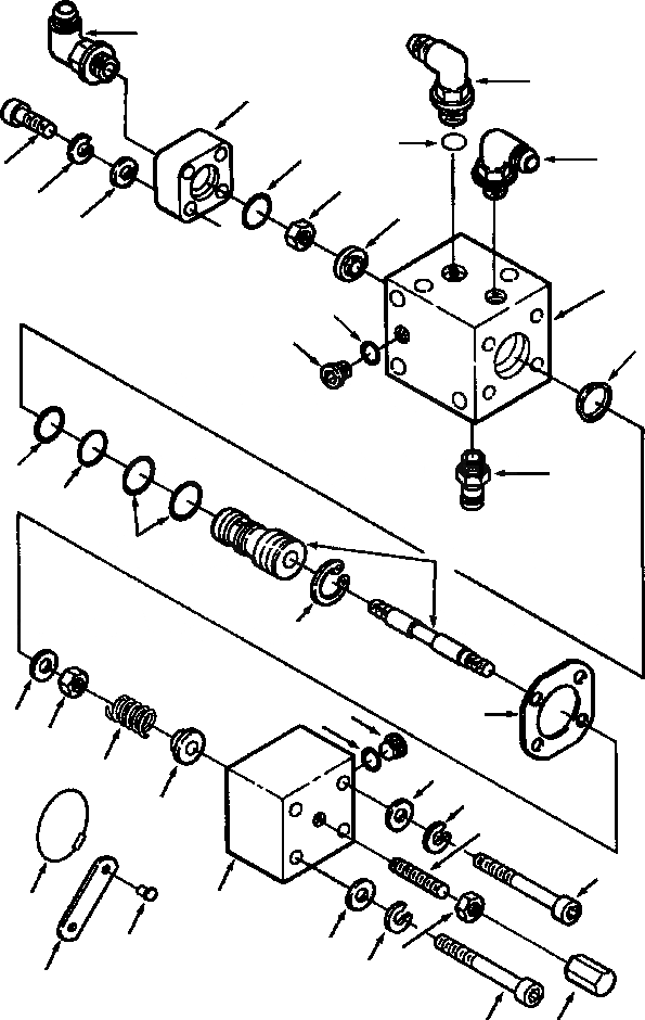 Схема запчастей Komatsu WA500-1LE - МАСЛ. УПРАВЛЯЮЩ. КЛАПАН СИСТЕМА СМАЗКИ МАСЛ. СИСТЕМА