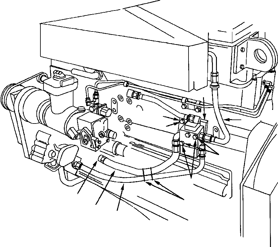 Схема запчастей Komatsu WA500-1LE - МАСЛ. КРЕПЛЕНИЕ КОНТРОЛЬНОГО КЛАПАНА & ТРУБЫ СИСТЕМА СМАЗКИ МАСЛ. СИСТЕМА