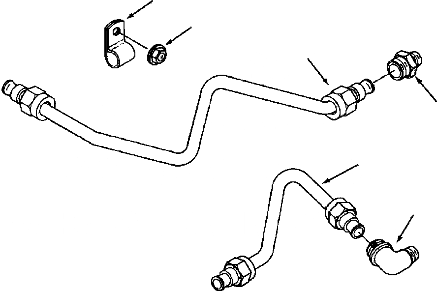 Схема запчастей Komatsu WA500-1LE - КОМПРЕССОР ХЛАДАГЕНТ ТРУБЫ АКСЕССУАРЫ