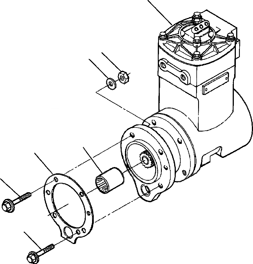 Схема запчастей Komatsu WA500-1LE - КРЕПЛЕНИЕ КОНДИЦИОНЕРА АКСЕССУАРЫ