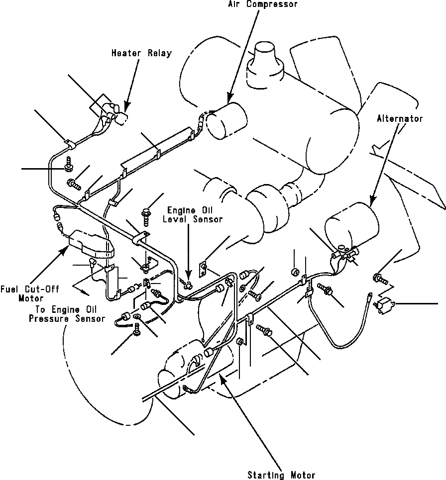 Схема запчастей Komatsu WA500-1L - ЭЛЕКТРИКА ДВИГАТЕЛЬ ДАТЧИК ЛИНИЯ КОМПОНЕНТЫ ДВИГАТЕЛЯ & ЭЛЕКТРИКА