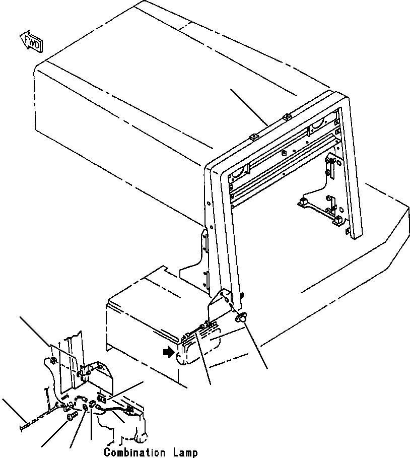 Схема запчастей Komatsu WA500-1L - ЭЛЕКТРИКА LICENSE ОСВЕЩЕНИЕ И КОРПУС КОМПОНЕНТЫ ДВИГАТЕЛЯ & ЭЛЕКТРИКА