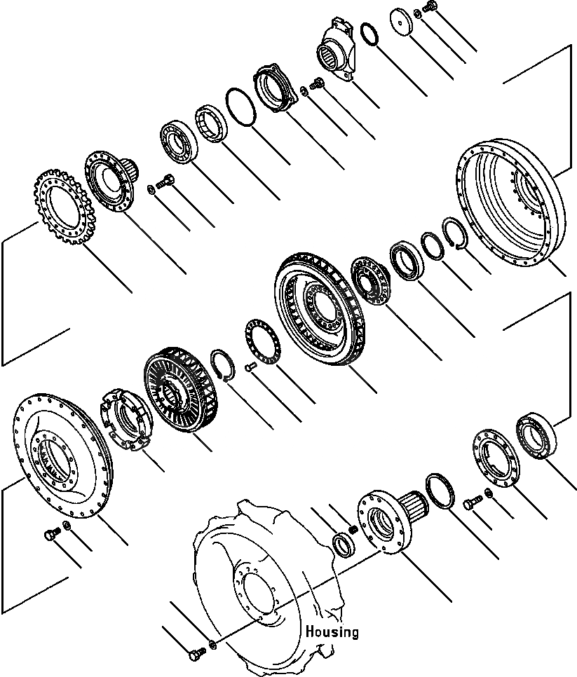 Схема запчастей Komatsu WA500-1L - ГИДРОТРАНСФОРМАТОР BASIC ГРУППА ГИДРОТРАНСФОРМАТОР И ТРАНСМИССИЯ