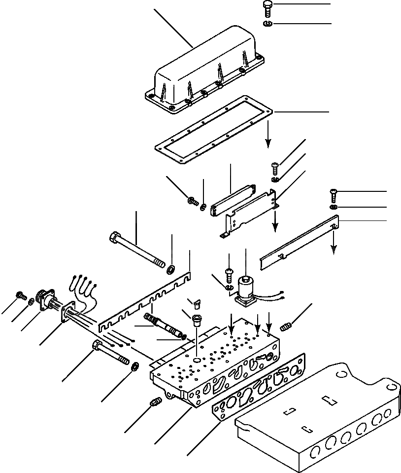 Схема запчастей Komatsu WA500-1L - ТРАНСМИССИЯ СОЛЕНОИДНЫЙ КЛАПАН ГИДРОТРАНСФОРМАТОР И ТРАНСМИССИЯ