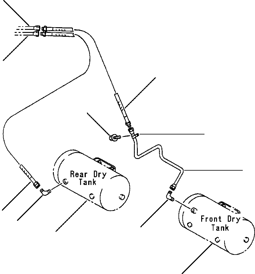 Схема запчастей Komatsu WA500-1L - ВОЗДУХОВОД СУХ. БАКS - КЛАПАН ПЕДАЛИS (/) ВЕДУЩ. ВАЛ