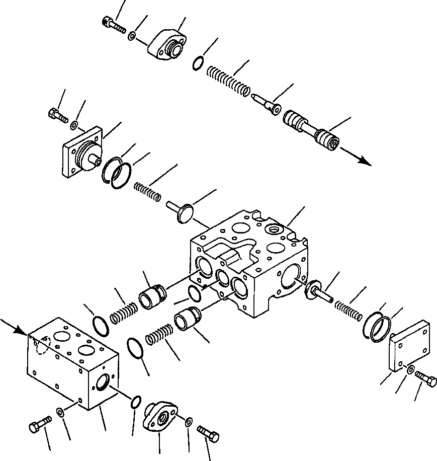 Схема запчастей Komatsu WA500-1L - DIVIDER КЛАПАН (ДЛЯ GROUND ПРИВОДN РУЛЕВ. УПРАВЛЕНИЕ) РУЛЕВ. УПРАВЛЕНИЕ СИСТЕМА УПРАВЛЕНИЯ