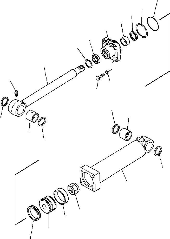 Схема запчастей Komatsu WA500-1L - ЦИЛИНДР ЗАХВАТА УПРАВЛ-Е РАБОЧИМ ОБОРУДОВАНИЕМ
