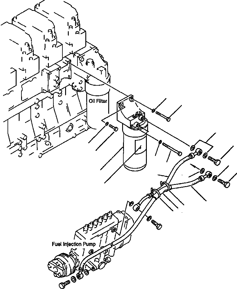Схема запчастей Komatsu WA500-1L - ТОПЛИВН. ФИЛЬТР. И ТРУБЫ ТОПЛИВН. СИСТЕМА
