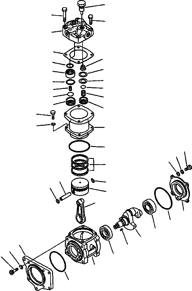 Схема запчастей Komatsu WA500-1L - КОМПРЕССОР (REFRIGERANT) АКСЕССУАРЫ