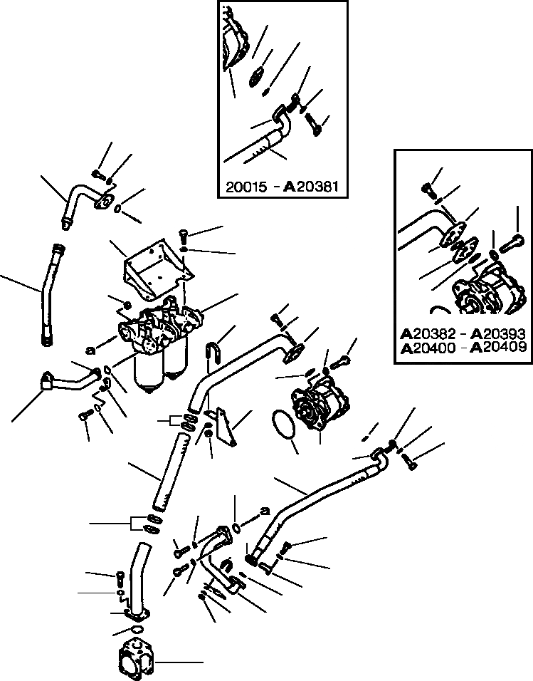 Схема запчастей Komatsu WA500-1L SUPPLEMENT - ГИДРОТРАНСФОРМАТОР И ТРАНСМИССИЯ ТРУБЫ ГИДРОТРАНСФОРМАТОР И ТРАНСМИССИЯ