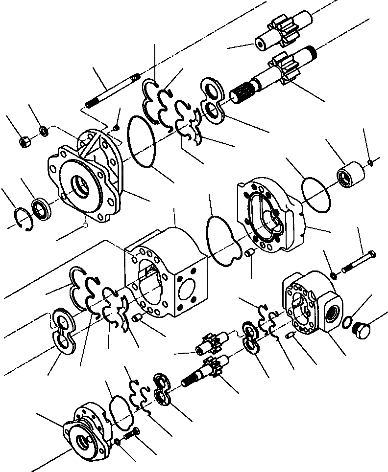 Схема запчастей Komatsu WA500-1L SUPPLEMENT - РУЛЕВ. УПРАВЛЕНИЕ И P.O.C. НАСОС РУЛЕВ. УПРАВЛЕНИЕ СИСТЕМА УПРАВЛЕНИЯ
