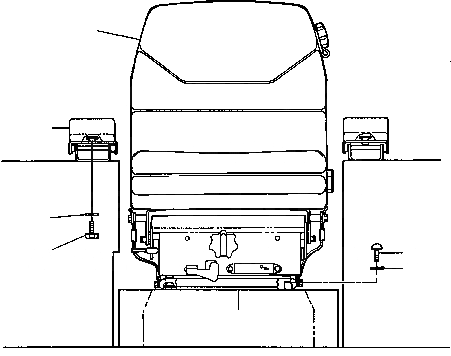 Схема запчастей Komatsu WA500-1L SUPPLEMENT - СИДЕНЬЕ ОПЕРАТОРА КРЕПЛЕНИЕ (SEARS MFG. - заводской номер A7 И UP) РАМА, ЧАСТИ КОРПУСА & SUPERSTRUCTURE