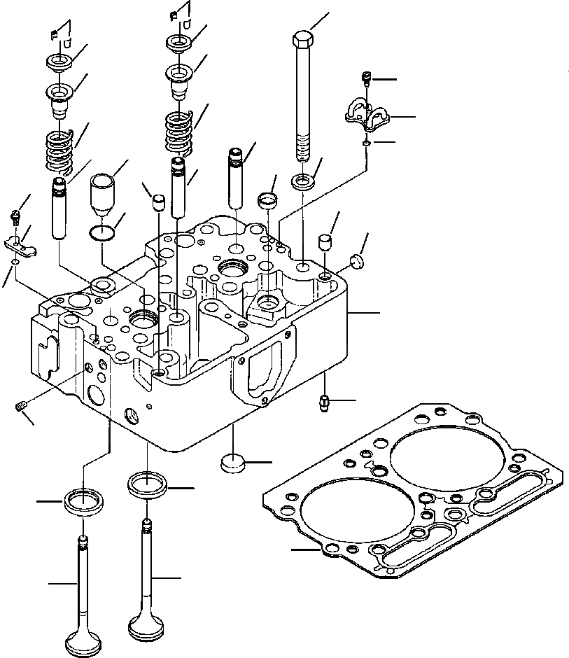 Схема запчастей Komatsu WA500-3L - A-AA ГОЛОВКА ЦИЛИНДРОВ ДВИГАТЕЛЬ