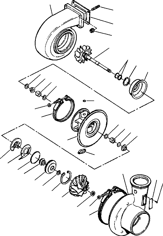 Схема запчастей Komatsu WA500-3L - A-AA ТУРБОНАГНЕТАТЕЛЬ ДВИГАТЕЛЬ