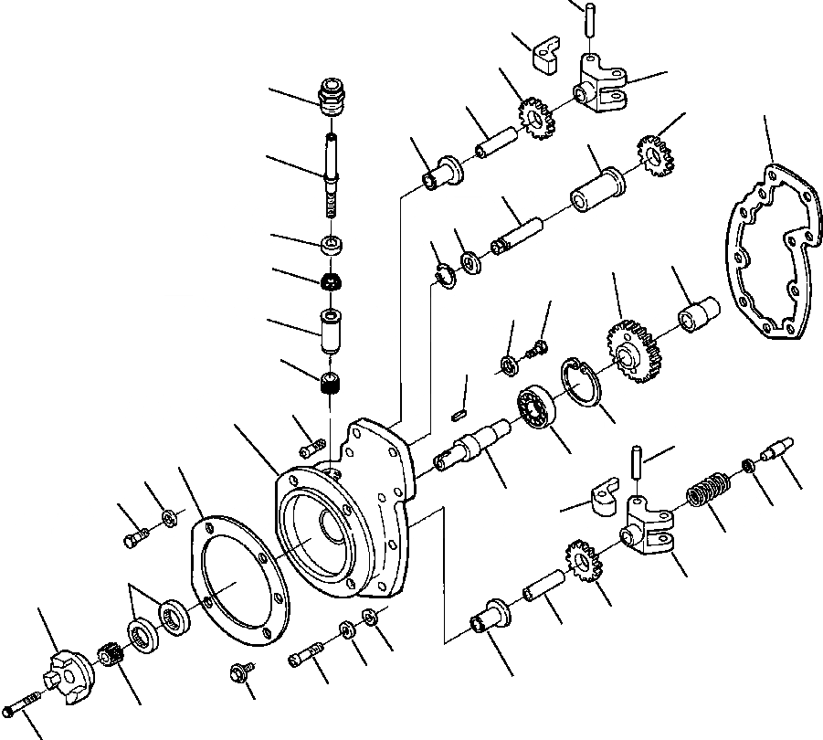 Схема запчастей Komatsu WA500-3L - A-AA ТОПЛИВН. НАСОС ПЕРЕДН. COVER ДВИГАТЕЛЬ