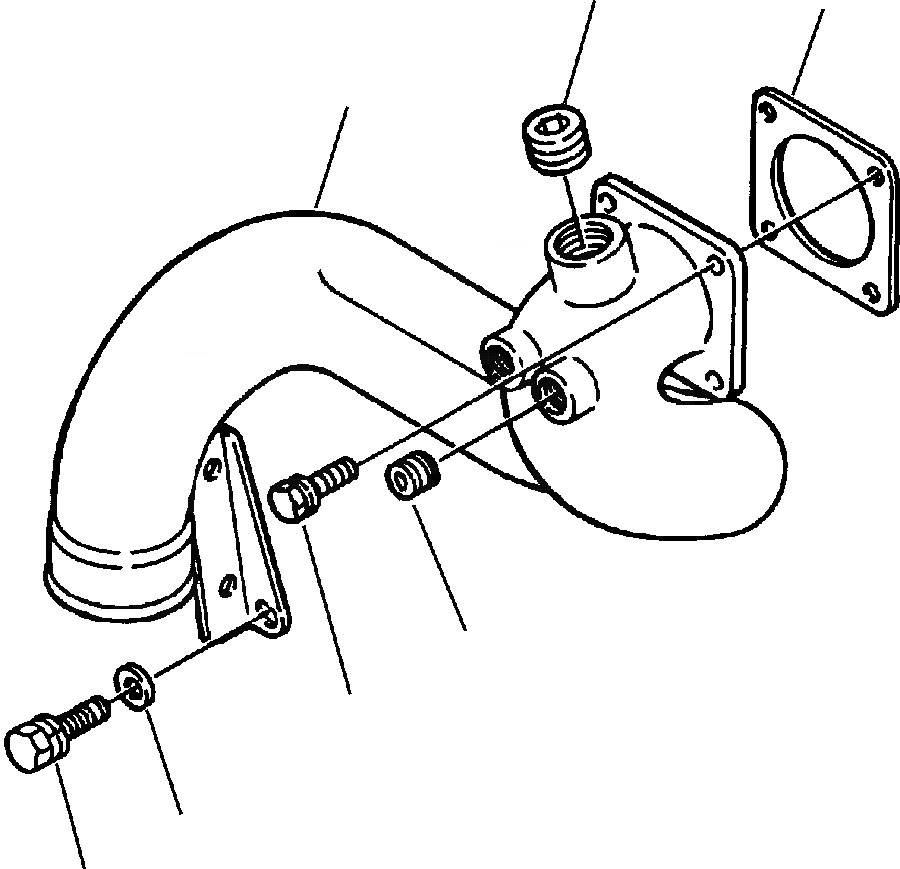 Схема запчастей Komatsu WA500-3L - A-AA ВОДН. ВХОДН. СОЕДИН-Е ДВИГАТЕЛЬ