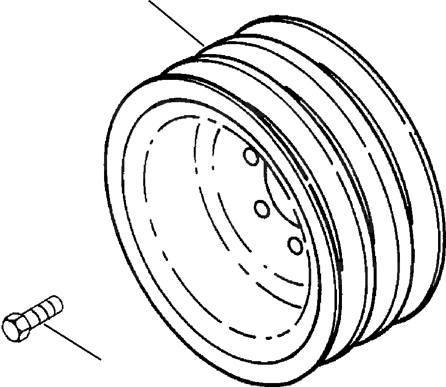 Схема запчастей Komatsu WA500-3L - A7-AA АКСЕССУАРЫ ПРИВОДН. ШКИВ ДВИГАТЕЛЬ