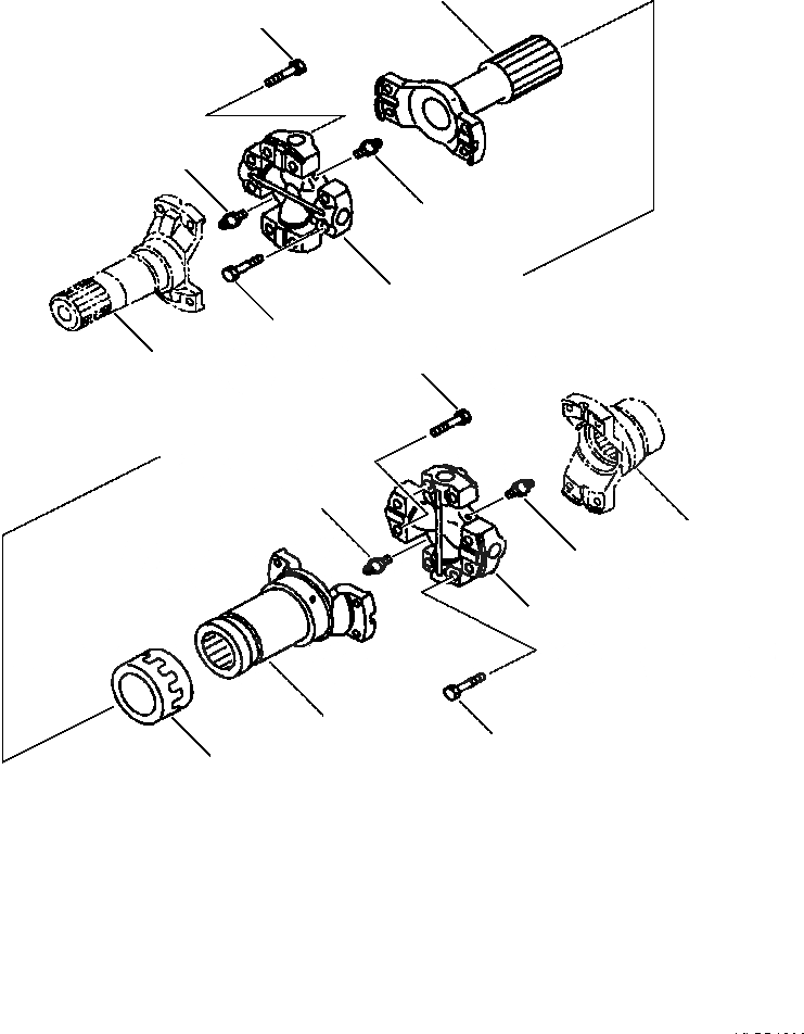 Схема запчастей Komatsu WA500-3L - F-A ВЕДУЩ. ВАЛ ЦЕНТР. СИЛОВАЯ ПЕРЕДАЧА И КОНЕЧНАЯ ПЕРЕДАЧА
