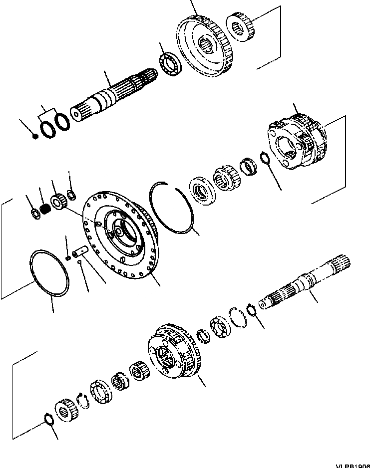 Схема запчастей Komatsu WA500-3L - F-8A ТРАНСМИССИЯ ASSEMBLY 2 И 1 НЕСУЩИЙ ЭЛЕМЕНТ СИЛОВАЯ ПЕРЕДАЧА И КОНЕЧНАЯ ПЕРЕДАЧА