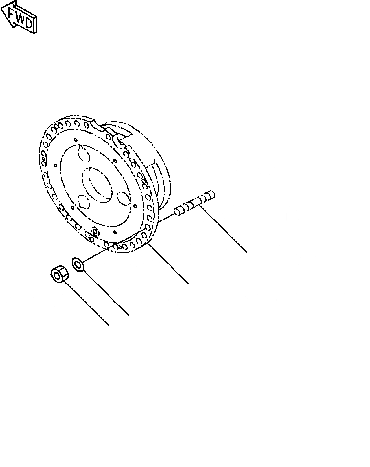 Схема запчастей Komatsu WA500-3L - F-A ЗАДН. МОСТ КОЛЕСА ОБОД КОЛЕСА КРЕПЛЕНИЕ СИЛОВАЯ ПЕРЕДАЧА И КОНЕЧНАЯ ПЕРЕДАЧА