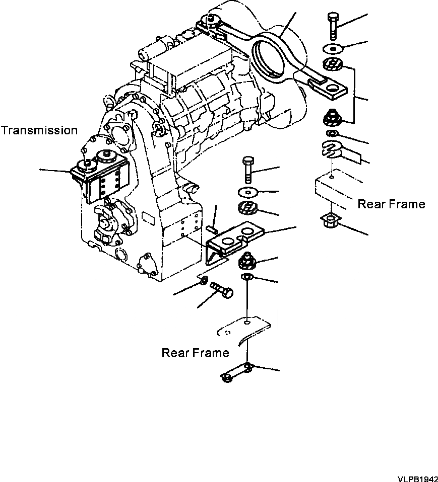 Схема запчастей Komatsu WA500-3L - F8-A ГИДРОТРАНСФОРМАТОР И ТРАНСМИССИЯ КРЕПЛЕНИЕ СИЛОВАЯ ПЕРЕДАЧА И КОНЕЧНАЯ ПЕРЕДАЧА