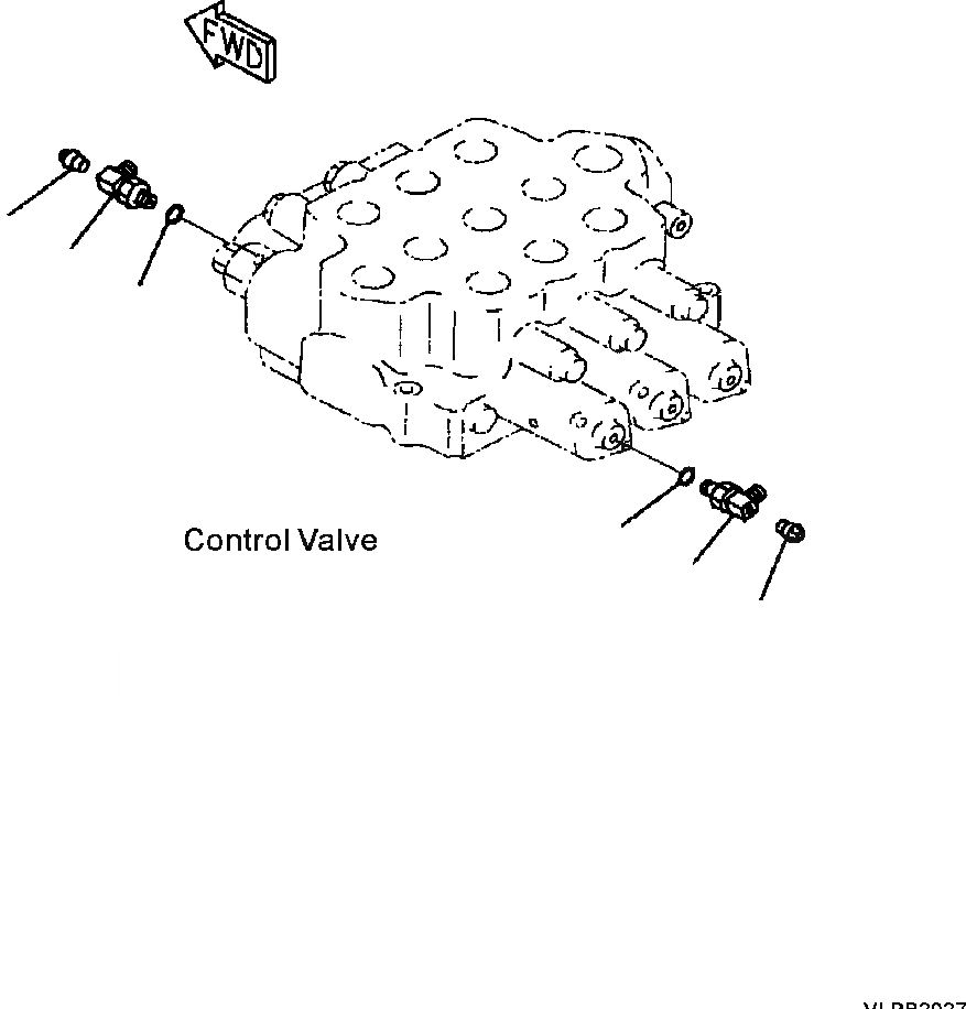 Схема запчастей Komatsu WA500-3L - H-A ОБОРУД-Е УПРАВЛЯЮЩ. КЛАПАН 3-Х СЕКЦИОНН. КЛАПАН СОЕДИНИТЕЛЬН. ЧАСТИ ГИДРАВЛИКА