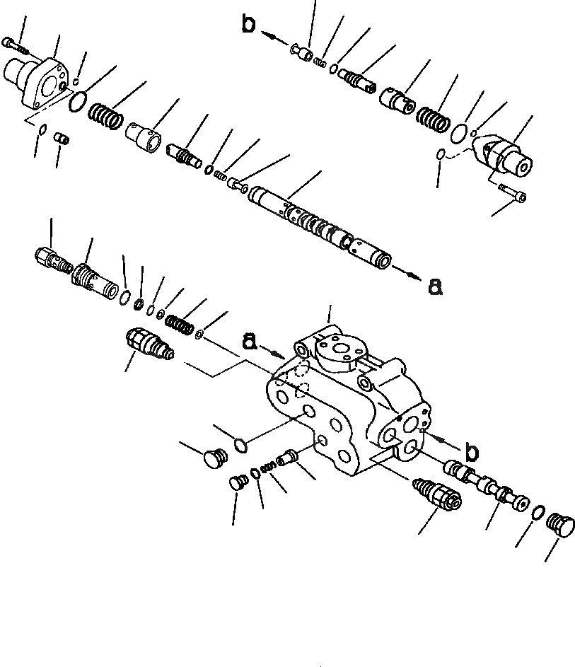 Схема запчастей Komatsu WA500-3L - H-A РУЛЕВ. УПРАВЛЕНИЕ ЗАПРАШИВАЮЩ. КЛАПАН ГИДРАВЛИКА