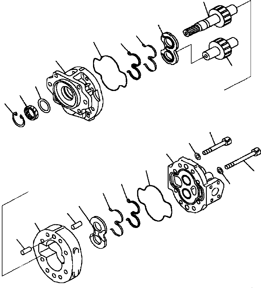 Схема запчастей Komatsu WA500-3L - H-A ГИДР. НАСОС. ПОГРУЗ. ГИДРАВЛИКА
